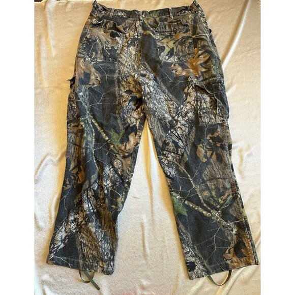 Vintage Mossy Oak Men’s Joggers Break Up Camouflage Sweatpants Outdoor XL 42-44 - Picture 6 of 6